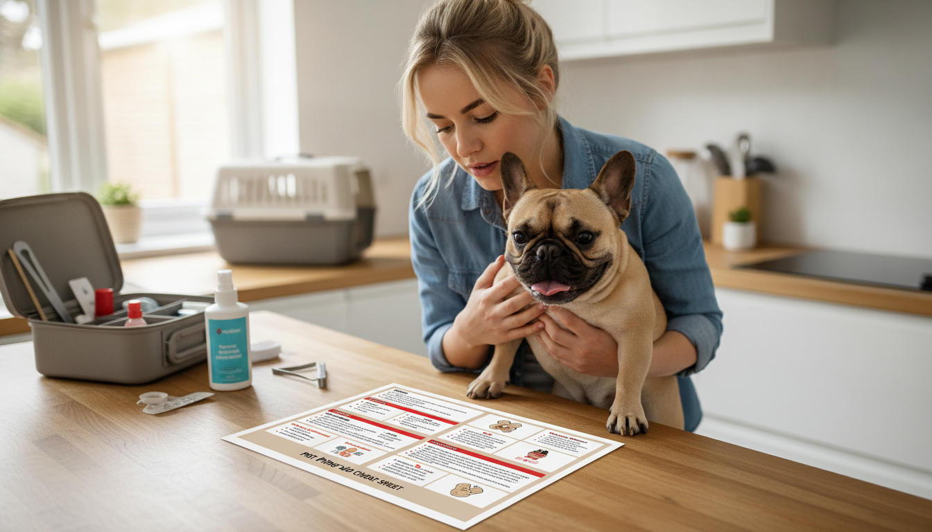 Printable Pet First-Aid Cheat Sheet for Emergencies